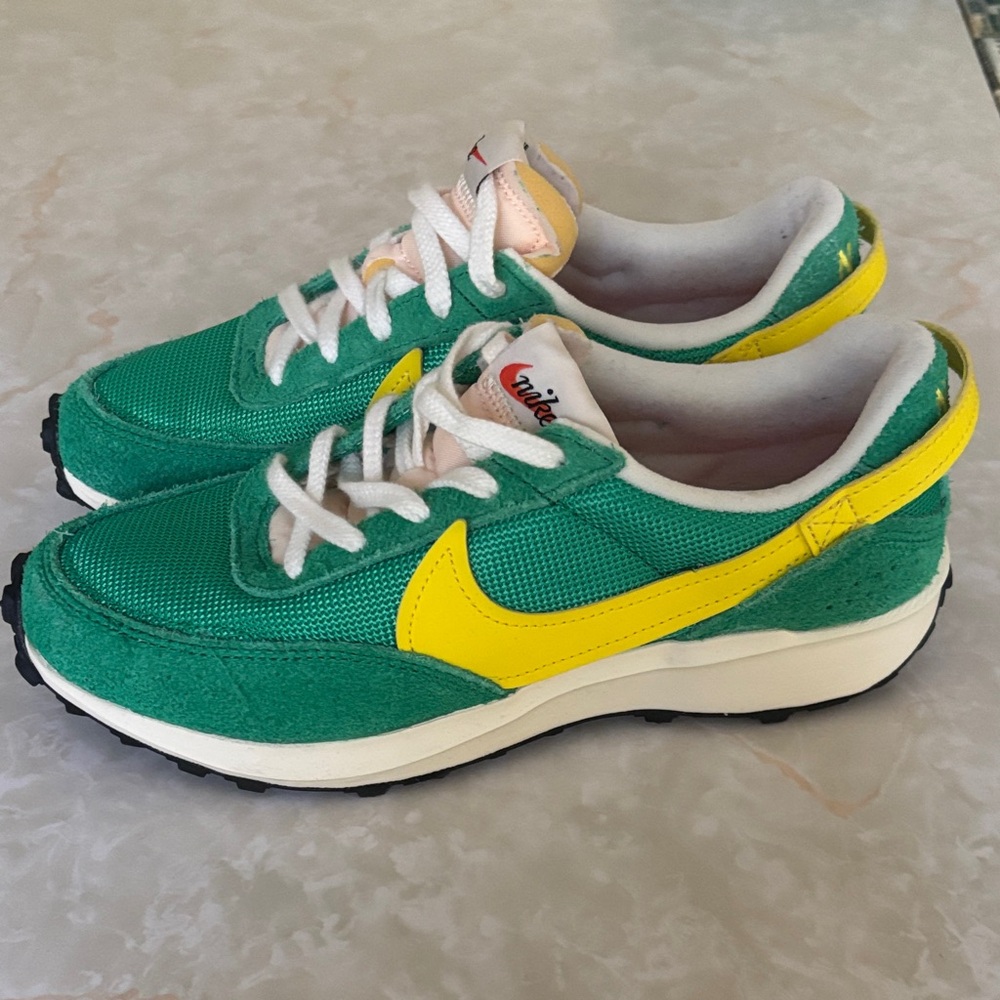 Nike Green and Yellow Athletic Shoes
